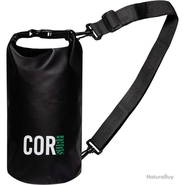 Sac tanche 5L Flottant Bateau Pche Plonge Camping Plage Noir