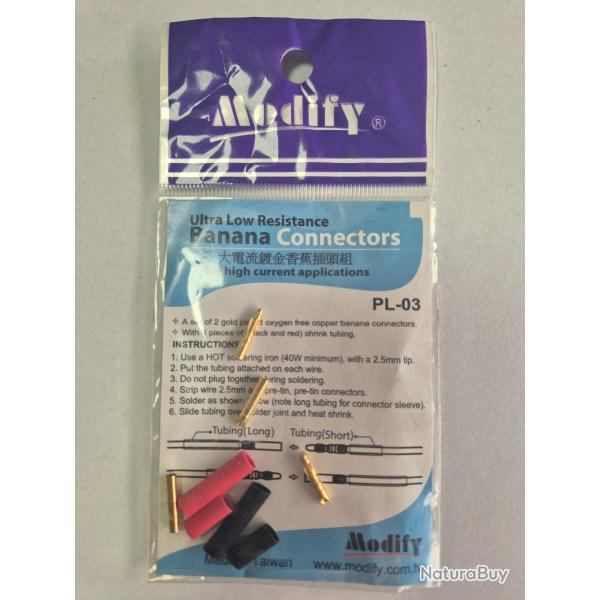 Connecteurs Banana basse r�sistance