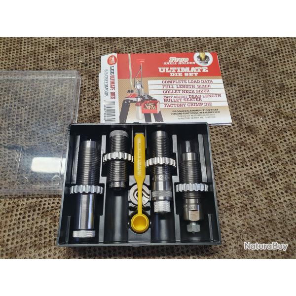 jeux de 4 outils LEE s�rie ULTIMATE DIE SET de calibre 6,5 CREEDMOOR