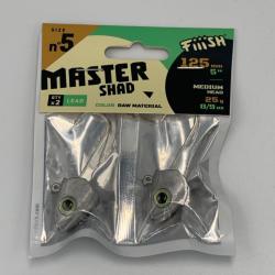 T&ecirc;te plomb&eacute;e master shad 125mm medium head 25g couleur raw material