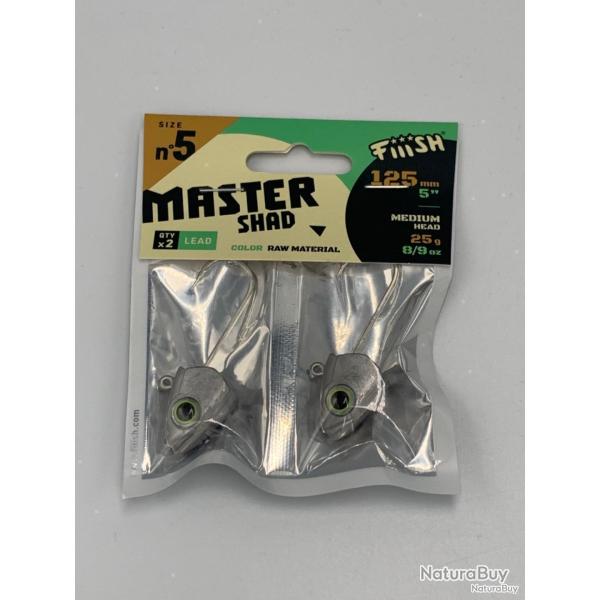 T�te plomb�e master shad 125mm medium head 25g couleur raw material