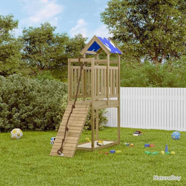 Aire de jeux d'ext�rieur bois de pin impr�gn� alsavelo