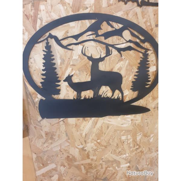 Plaque mtallique decoration