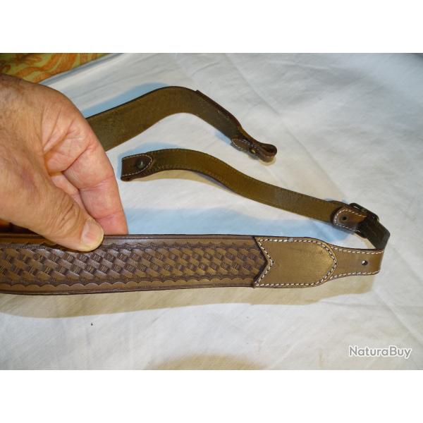 Bretelle de fusil en cuir (2)