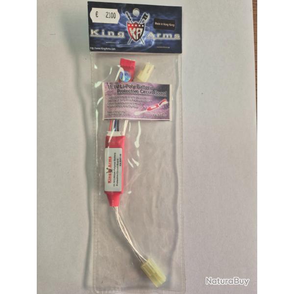 protection pour batterie King Arms Airsoft 11,1 V Li-Poly