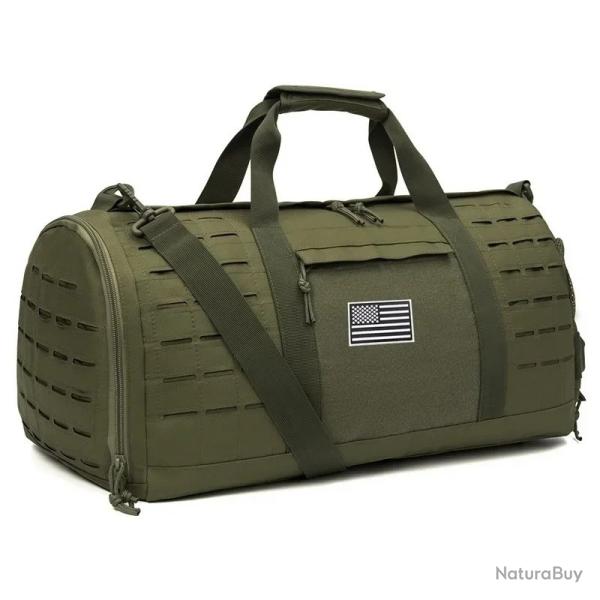 Sac de Sport Tactique Militaire 40L R�sistant Imperm�able Polyvalent Voyage Randonn�e Vert