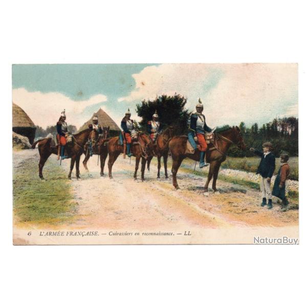 CPA  - L ARM�E  FRAN�AISE-  CUIRASSE EN RECONNAISSANCE N�1004