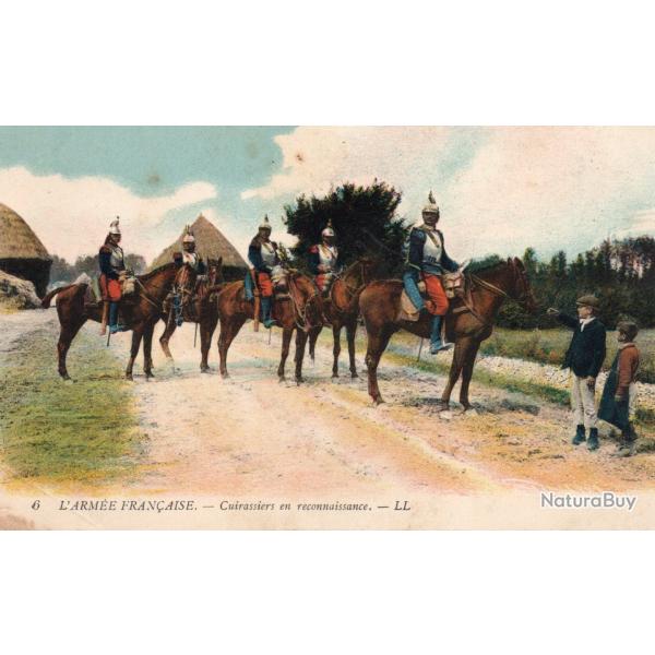 CPA  - L ARM�E  FRAN�AISE-  CUIRASSE EN RECONNAISSANCE -N�7341