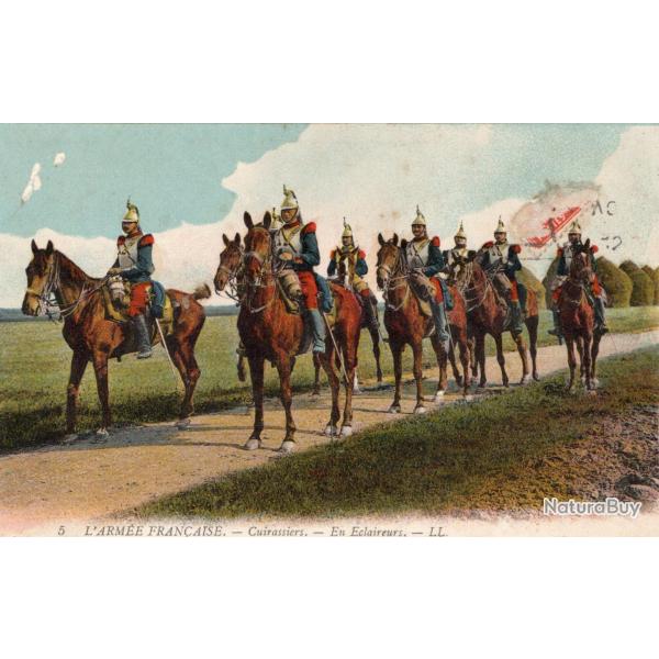 CPA  - L ARM�E  FRAN�AISE-  CUIRASSE EN ECLAIREURS N�7337