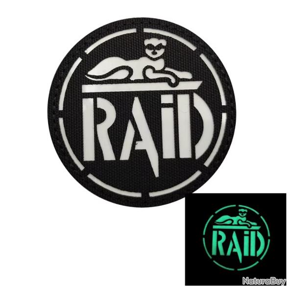 Ecusson Raid Police - Phosphorescent -  SKX INDUSTRIES