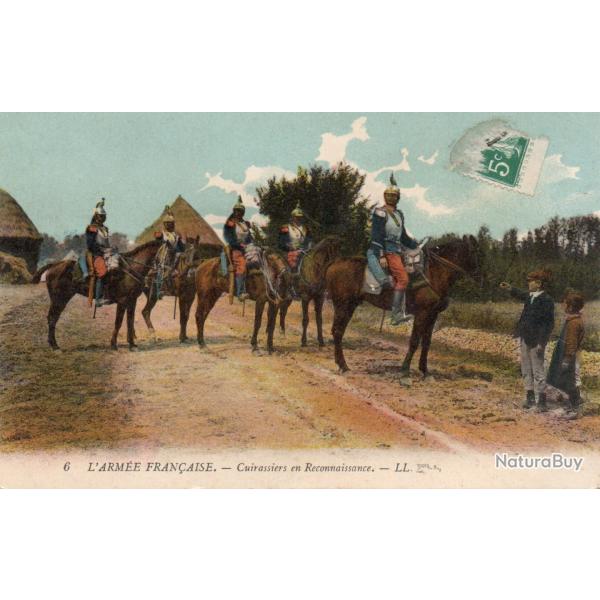 CPA  - L ARM�E  FRAN�AISE-  CUIRASSE EN RECONNAISSANCE N�7338