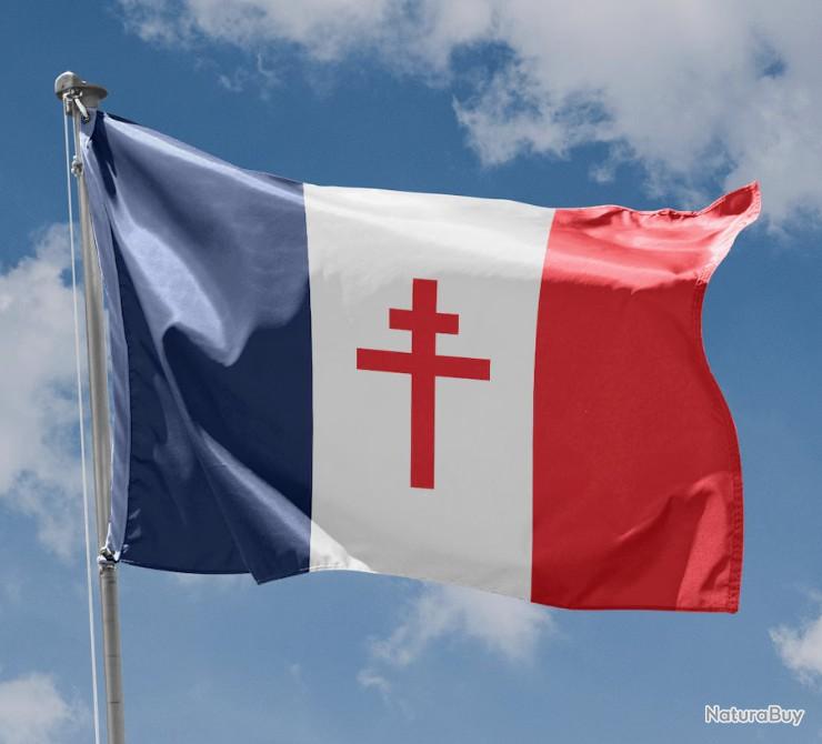 Insigne Pendentif Croix De Lorraine En Laiton. 38 X 24 Mm. Libération - Foto 4