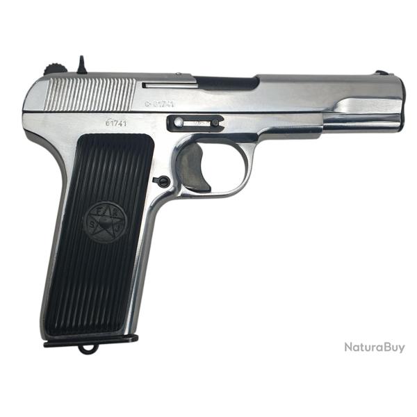 OCCASION BRADERIE - PISTOLET ZASTAVA M57 TYPE TT33 POLI BLANC BICOLORE CAL.7,62x25 TOKAREV