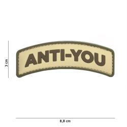 Patch 3D PVC Anti-You (101 Inc) Coyote
