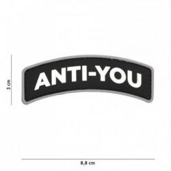 Patch 3D PVC Anti-You (101 Inc) Noir