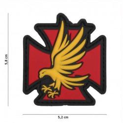 Patch 3D PVC Aigle de Fer (101 Inc) Rouge