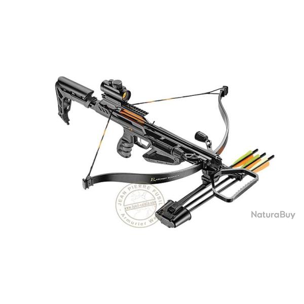 Arbalte Jag II Pro - 175 Lbs - Noire - Avec carquois, flches et point rouge