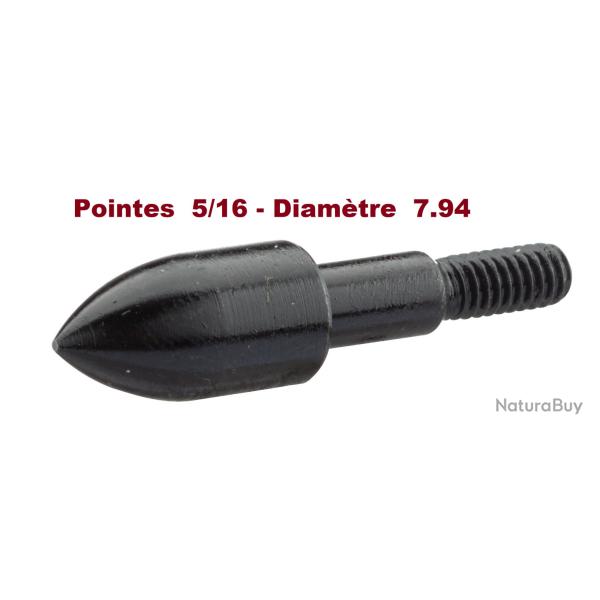 Pointes Ogivales � visser de  7.94 - lot de 36