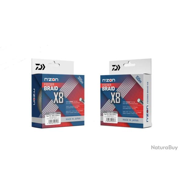 Tresse Daiwa N'zon Feeder Braid X8 150M 4