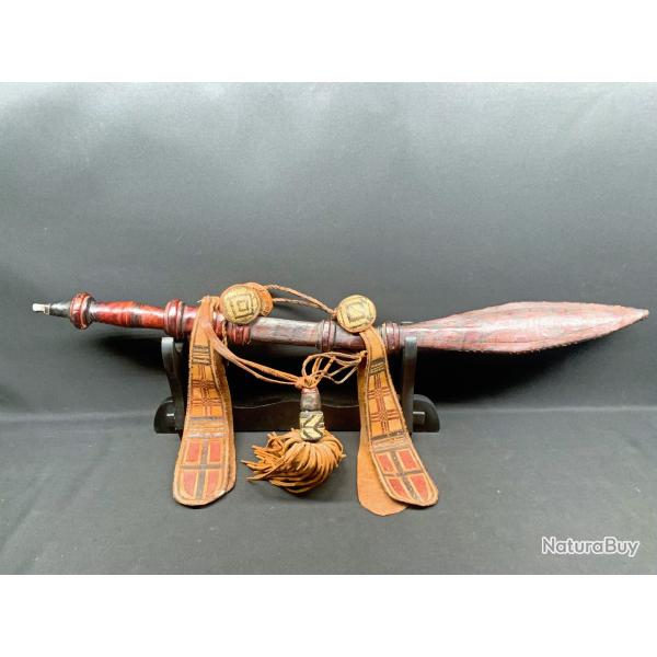 ANCIEN FIN SABRE MALINKE TRADITIONNEL DU XIX SIECLE, ART AFRICAIN, MANDINGUE