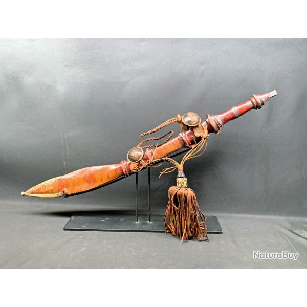 ANCIEN FIN SABRE MALINKE TRADITIONNEL DU XIX SIECLE, ART AFRICAIN, MANDINGUE