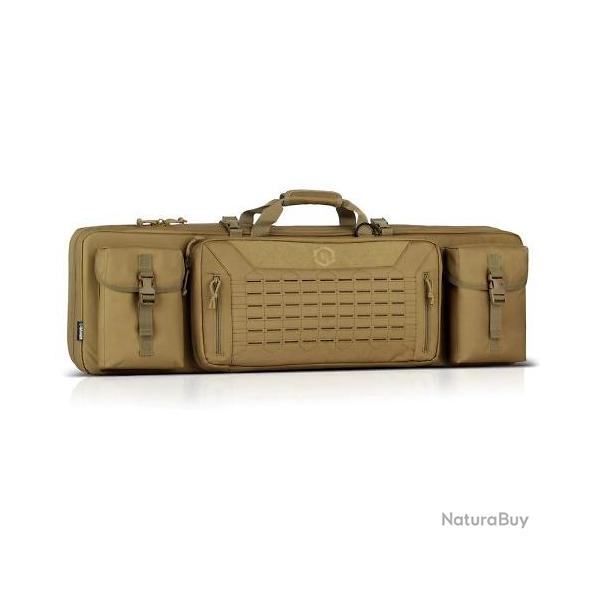 Housse SAVIOR Double carabines Urban Warfare Rifle TAN 90cm (36")