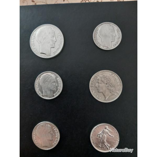 Lot de 6 pi�ces anciennes