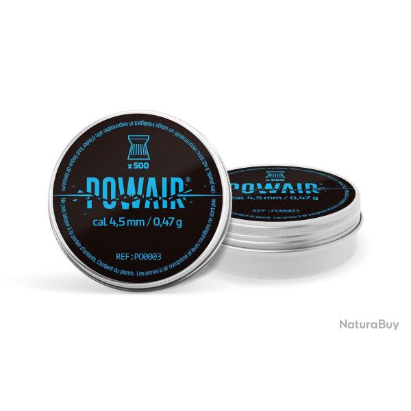 PLOMBS PLATS POWAIR C4.5 X 500 carabine 4.5 LIV OFFERTE 3