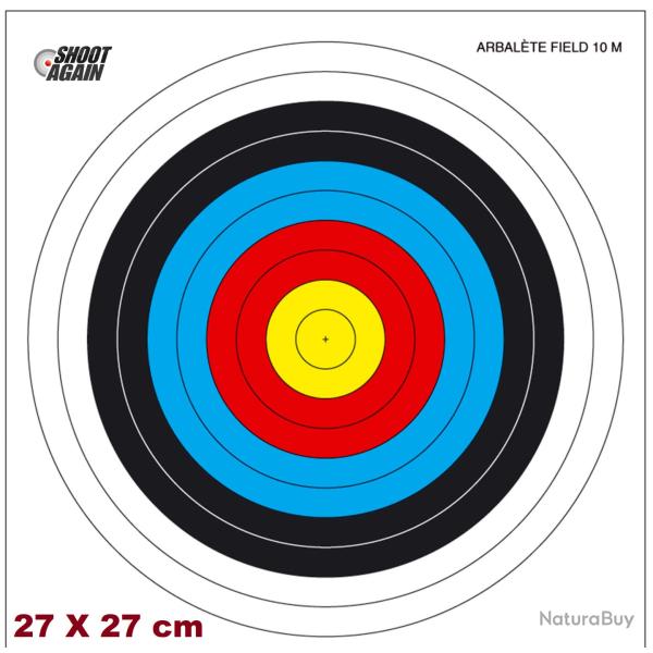 Cible arbalete 27 x 27  part 100