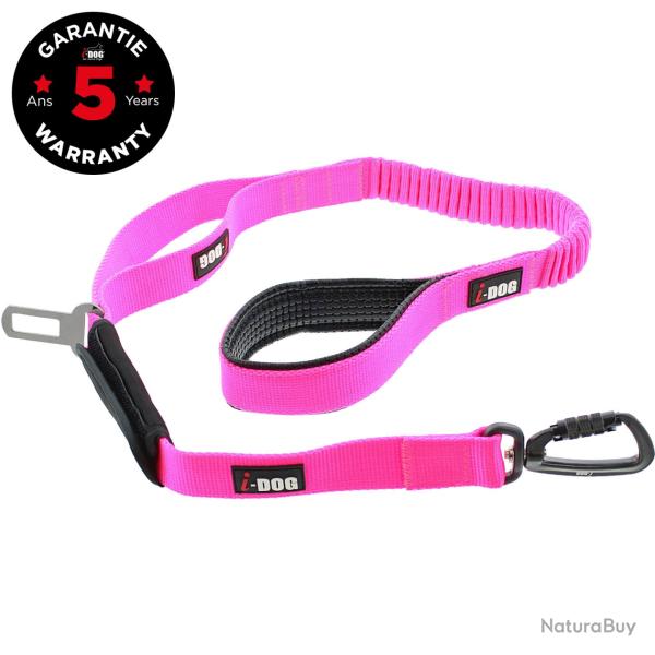 Laisse I-DOG CONFORT PRO MAX 120cm ROSE I-DOG marque fran�aise