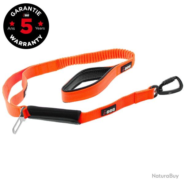 Laisse I-DOG CONFORT PRO MAX 120cm ORANGE I-DOG marque fran�aise