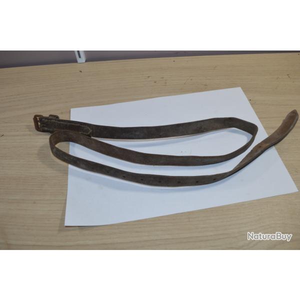 Sangle Hippomobile France WW1 / WW2 Sangle Cuir  Soldat Campagne WW1 Havresac (22)
