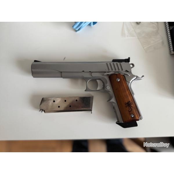 Colt 1911 s�rie 70 Safari arms   D Olympia arms match master 6 pouces 45acp 2 chargeurs