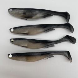 Leurre souple megabass spark Shad 5" silver Shad X4