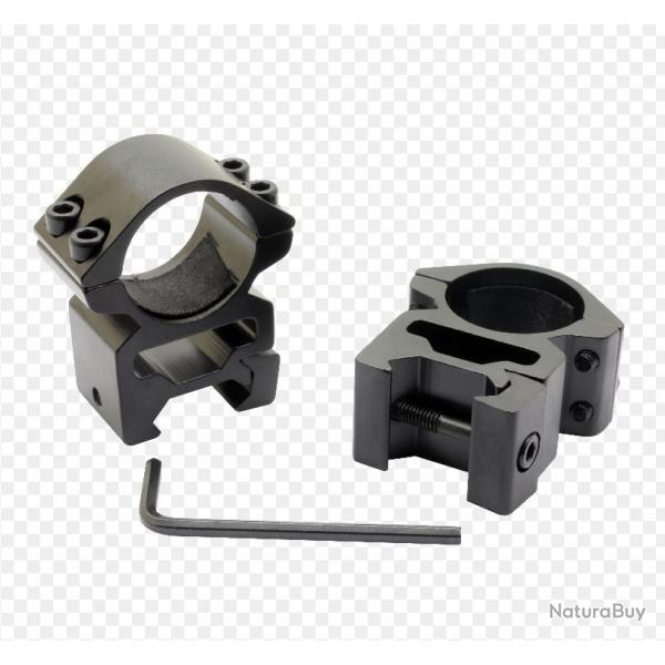 Colliers hauteur mdium TIROPTIC TD525 25,4mm