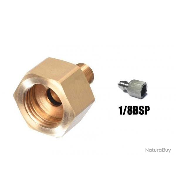 Adaptateur de remplissage Feinwerkbau vers 1/8 BSP + adaptateur quick connect