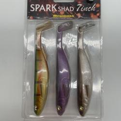Leurre souple megabass spark Shad 7" lot 1