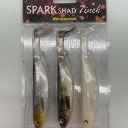 Leurre souple megabass spark Shad 7" lot 2