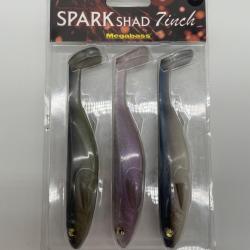 Leurre souple megabass spark Shad 7" lot 4