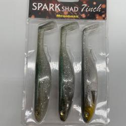 Leurre souple megabass spark Shad 7" lot 5