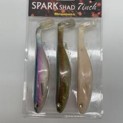 Leurre souple megabass spark Shad 7" lot 6