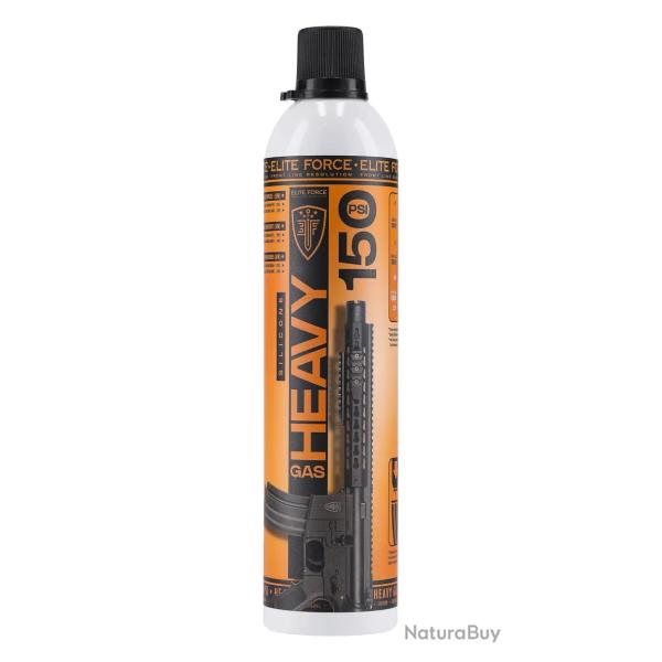 ELITE FORCE Bombe Gaz 560 ML Heavy Gas Maintenance 150 PSI (Huile Silicone)