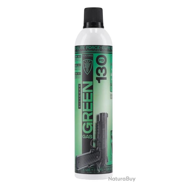 ELITE FORCE Bombe Gaz 600 ml Green Gas Maintenance 130 PSI (Huile Silicone)