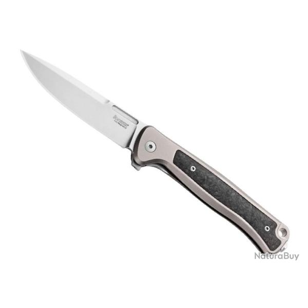 COUTEAU LIONSTEEL SKINNY TITANIUM/FIBRE DE CARBONE GRIS