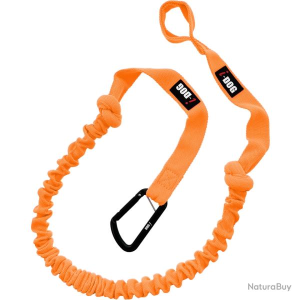 Longe de traction canicross ONE Orange I-DOG marque fran�aise