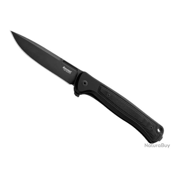 COUTEAU LIONSTEEL SKINNY ALUMINIUM/MICARTA TOUT NOIR