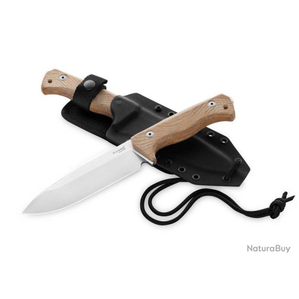 POIGNARD LIONSTEEL T6 MICARTA NATUREL CPM-3V