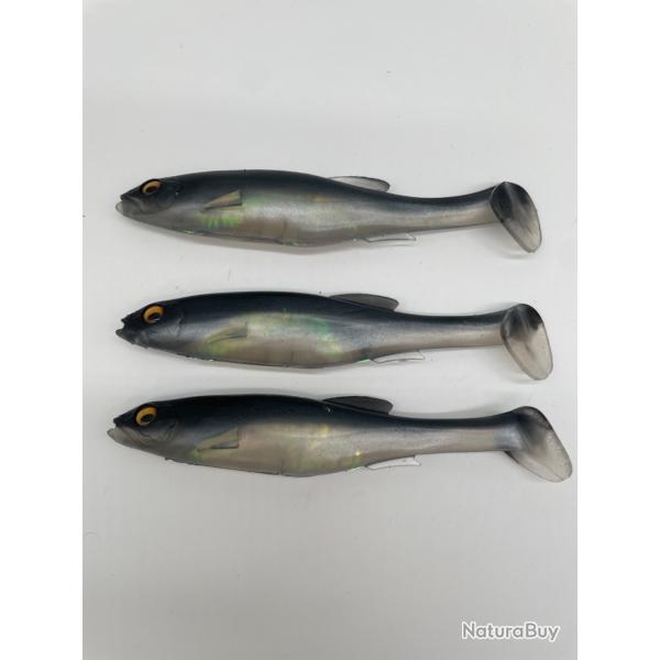 Leurre souple megabass mag draft freestyle 6" silver Shad X3