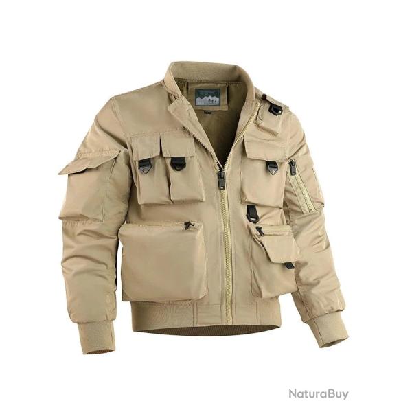 Veste tactique Cloud Ops S8 QBA coupe-vent - Beige / 3XL (77-87KG)