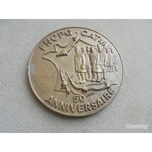 Mdaille FNCPG -CATM 50 Anniversaire la Libert Retrouve 1945 - 1995 Attribue